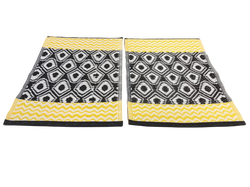 Comprar amarillo-negro-blanco Manteles individuales - 40 x 60 cm - Interior, terraza, playa o camping
